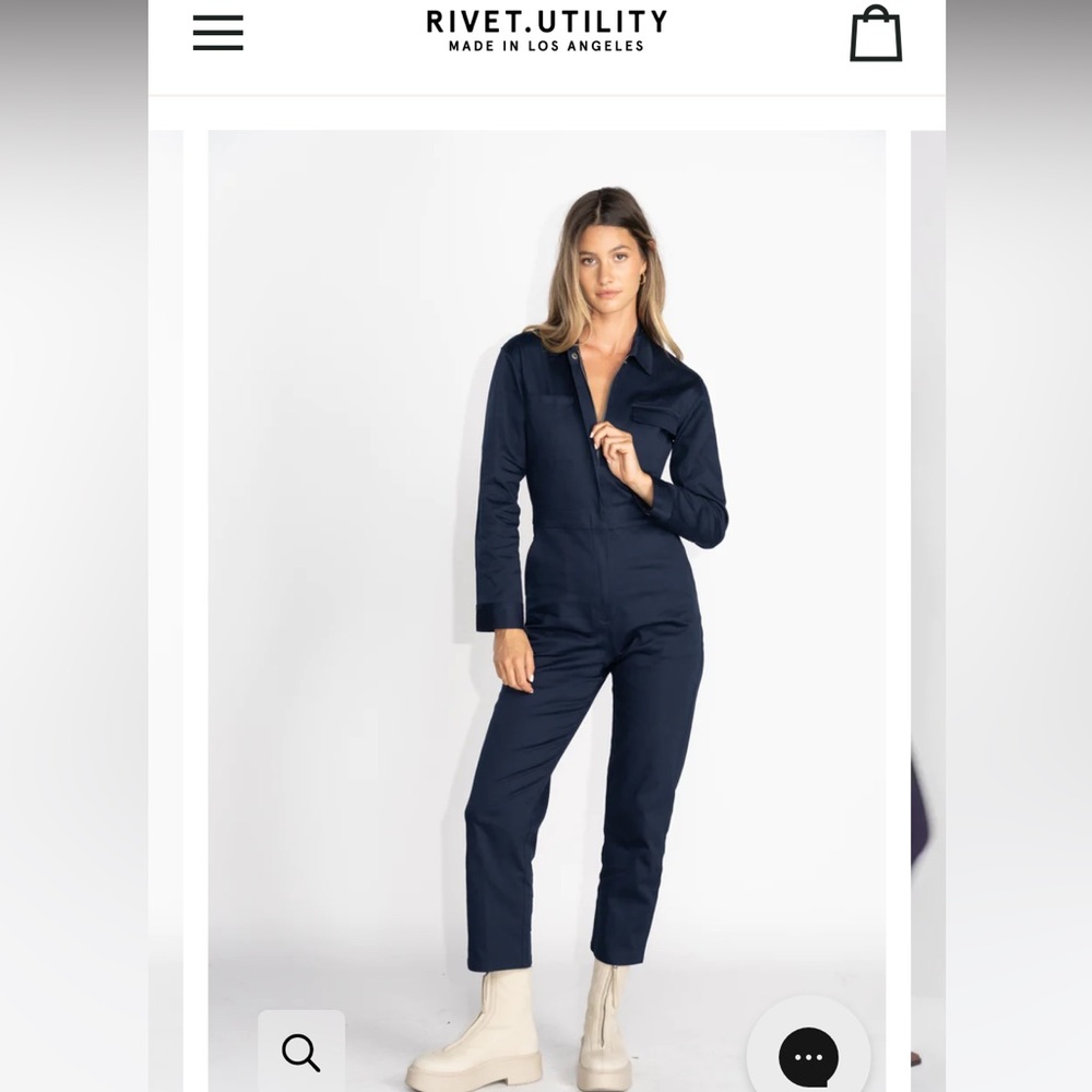 Rivet Utility Bigwig Jumpsuit Black Large